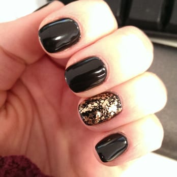 Golden Nails - gel manicure a few days after - Nail Salons Near Me - Minneapolis, Minnesota