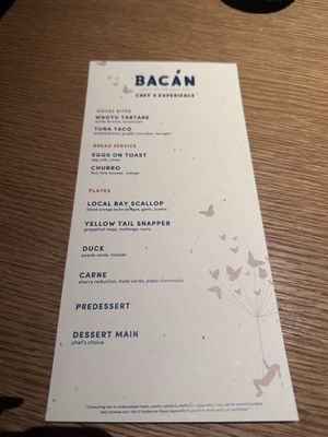 Menu photo 2 Bacan Orlando, FL Menu photo 2 Bacan Orlando, FL