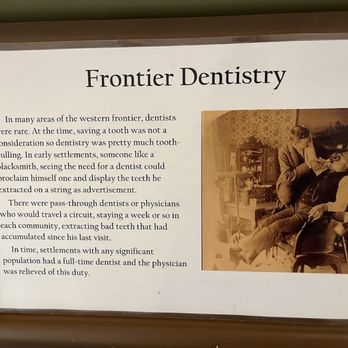 Old Cowtown Museum - frontier dentistry - Museums Near Me - Wichita, Kansas Old Cowtown Museum - frontier dentistry - Museums Near Me - Wichita, Kansas