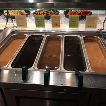 Dada Shabu Shabu Buffet - Right side of sauce bar, there's ponzu, goma, and some mustard one - Korean Near Me - Irvine, California