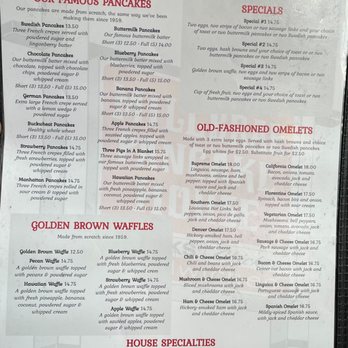 Millbrae Pancake House - Menu as of 02/2026 - American Near Me - Millbrae, California