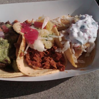 Border Grill - Carne Asada taco, Yucatan pork taco, Crispy Baja fish taco - Food Trucks Near Me