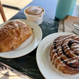 Birria croissant and morning bun Birria croissant and morning bun