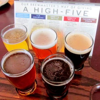 Emmett's Brewing Co - Beer Flight - just $6.25! Yep, you read that right. - Bars Near Me - Palatine, Illinois