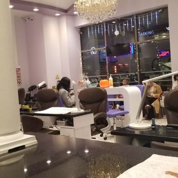 Luxury Nails Spa - The front of the store from the chair view - Nail Salons Near Me - Vienna, Virginia