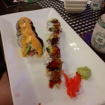 New Ginger - Eel cucumber roll and Passage to India roll. Both amazing. - Sushi Bars Near Me - Gulf Breeze, Florida