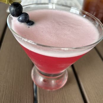 Bru Burger Bar - Plainfield - The April drink special Blueberry Malibu Breeze - Burgers Near Me - Plainfield, Indiana