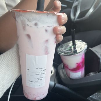 Krak Boba - strawberry milk and dragon slayer - Bubble Tea Near Me - Westminster, California Krak Boba - strawberry milk and dragon slayer - Bubble Tea Near Me - Westminster, California
