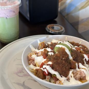 3rd Place Coffee - Strawberry matcha latte with breakfast bowl - Breakfast & Brunch Near Me - Foothill Ranch, California