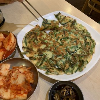 Seoul Gomtang - Buchujeon (chive pancake) - Korean Near Me - Oakland, California Seoul Gomtang - Buchujeon (chive pancake) - Korean Near Me - Oakland, California