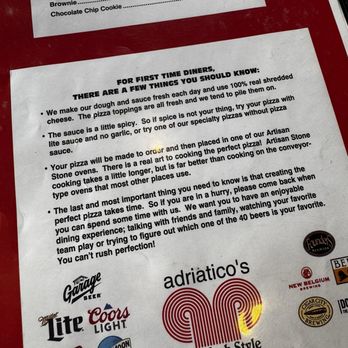 Adriatico's - Things you should know!! - Pizza Near Me - Cincinnati, Ohio