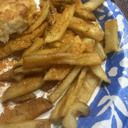 Bojangles - Refried fries. It was so obvious. They were not even seasoned. I added some cajun spice that I had from 5 guys