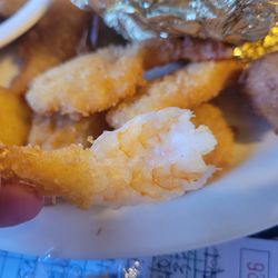 Cowboys Steakhouse and Restaurant - My pinky is wider than the "jumbo" shrimp