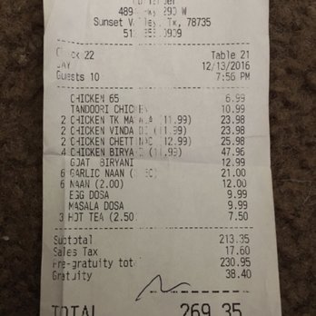 Coriander - Bill for food which is had for this price you can go any good restaurants than this worst one .. - Indian Near Me - Austin, Texas Coriander - Bill for food which is had for this price you can go any good restaurants than this worst one .. - Indian Near Me - Austin, Texas