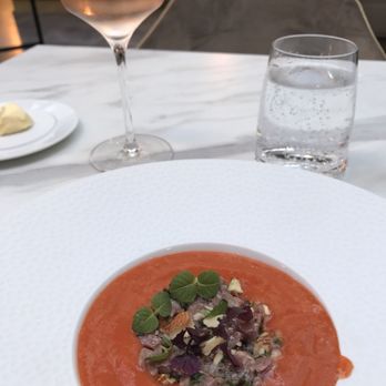La Verrière Paris - Garspacho with Beef Tartare - French Near Me - Paris, 75 La Verrière Paris - Garspacho with Beef Tartare - French Near Me - Paris, 75