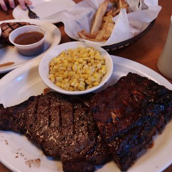 Texas Roadhouse - Ribeye steak and ribs Texas combo - Steakhouses Near Me - Queensbury, New York Texas Roadhouse - Ribeye steak and ribs Texas combo - Steakhouses Near Me - Queensbury, New York