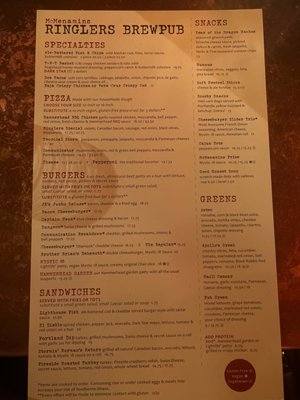 Menu photo 5 McMenamins Ringlers Pub Portland, OR Menu photo 5 McMenamins Ringlers Pub Portland, OR