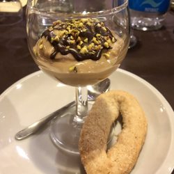 La Locanda degli Artisti - Pistachio hazelnut pudding with biscotti