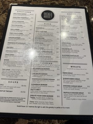 Menu photo 2 Social House 227 Warrenton, MO