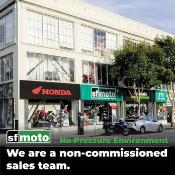SF Moto - No pressure from our no-commission sales team. - Motorcycle Dealers Near Me - San Francisco, California SF Moto - No pressure from our no-commission sales team. - Motorcycle Dealers Near Me - San Francisco, California
