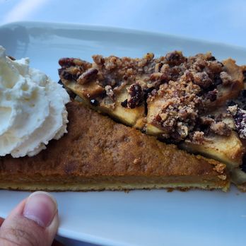 Pasta Moon - Pie^2 (Pumpkin Pie and Apple, Currant, Pecan Crostata) - Italian Near Me - Half Moon Bay, California Pasta Moon - Pie^2 (Pumpkin Pie and Apple, Currant, Pecan Crostata) - Italian Near Me - Half Moon Bay, California