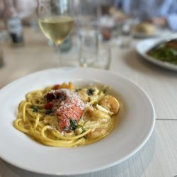 The Collective Offshore - Saffron Scampi Seafood Pasta