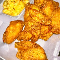 Andy's Wings and Things - Country Fried wings w/ a side of our homemade Mac n cheese