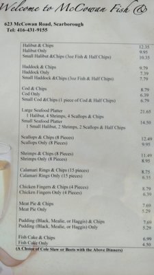 Menu photo 5 McCowan Fish & Chips Scarborough, ON Menu photo 5 McCowan Fish & Chips Scarborough, ON
