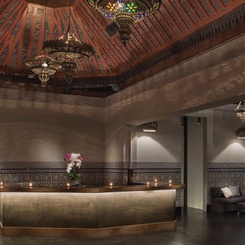 The Riad - reception area with a circular table and chandelier - Lounges Near Me - Los Angeles, California The Riad - reception area with a circular table and chandelier - Lounges Near Me - Los Angeles, California