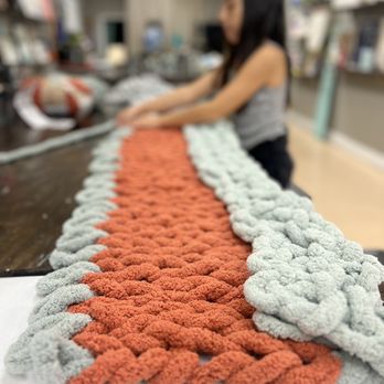 AR Workshop Cooper City - We made a chunky blanket today and it was so cool. Thank you Charo for your time and patience during this process. - Arts & Crafts Near Me - Cooper City, Florida AR Workshop Cooper City - We made a chunky blanket today and it was so cool. Thank you Charo for your time and patience during this process. - Arts & Crafts Near Me - Cooper City, Florida