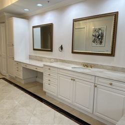 Mendoza Painting - Cabinet and walls painted.