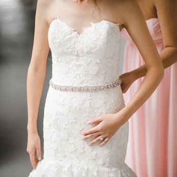 Wedding Time - Watters dress and crystal sash - Bridal Near Me - Los Angeles, California
