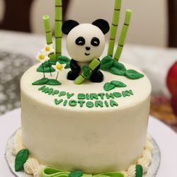 Joyce Gourmet - Panda & Bamboos Theme Custom Birthday Cake