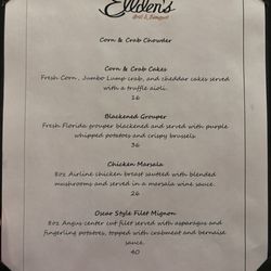 Specials menu