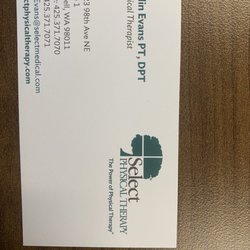 Select Physical Therapy - If you live in Bothell and Kenmore area and you need to have a good Physio Therapy session, Call him right away.