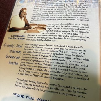 Lois the Pie Queen - Menu - Desserts Near Me - Oakland, California