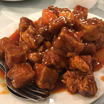 Po Kong Vegetarian Restaurant - Sweet & sour "pork"~ - Dim Sum Near Me - Vancouver, British Columbia Po Kong Vegetarian Restaurant - Sweet & sour "pork"~ - Dim Sum Near Me - Vancouver, British Columbia