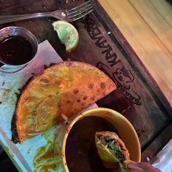 Kalaveras - The quesabirria tacos are super delicious and are not stingy with the meat and consome! - Bars Near Me - Moreno Valley, California Kalaveras - The quesabirria tacos are super delicious and are not stingy with the meat and consome! - Bars Near Me - Moreno Valley, California