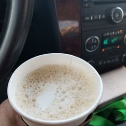 Geez, for $4.08 cents for a tall latte at least fill the cup. Geez, for $4.08 cents for a tall latte at least fill the cup.