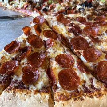 BC's Pizza & Beer - Half pep half BC's best. - Pizza Near Me - Clovis, California