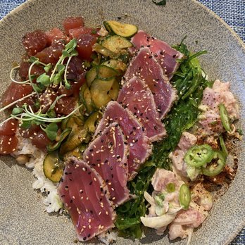 Pacific Catch - Chirashi Bowl | Ahi Three Ways - Seafood Near Me - Palo Alto, California