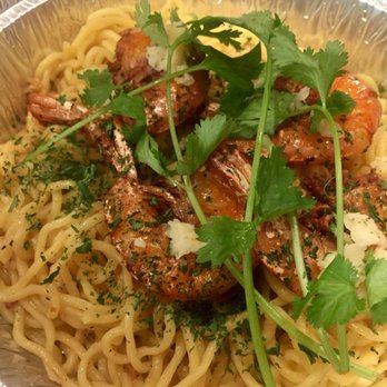 Nguyen's Kitchen - Jumbo Shrimp Garlic Noodles! ( ^_^)b - Vietnamese Near Me - Orange, California