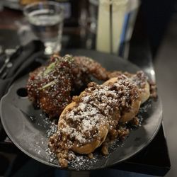 Kitchen Kocktails by Kevin Kelley - Asian Hennessy chicken wings & butter pecan waffles