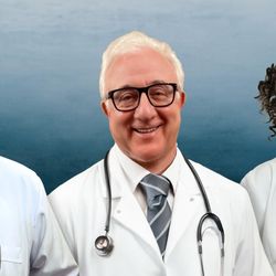 Dr. Joachim Hertel, Dr. Robert Weiss and Lucinda Smith, NP