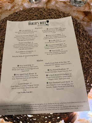 Menu photo 2 Baker's Wife Bistro Hampton, VA Menu photo 2 Baker's Wife Bistro Hampton, VA