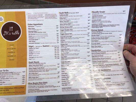 Menu photo 1 JK's Table Edina, MN Menu photo 1 JK's Table Edina, MN