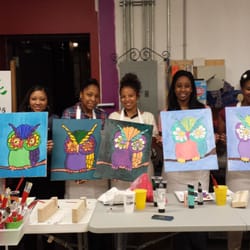 School Couture - Paint party with Canvas and Crafts with Terez