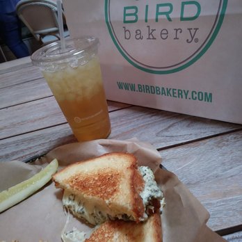 Bird Bakery - Spinach artichoke grilled cheese. Green tea. Dessert in the bag. - Bakeries Near Me - Dallas, Texas
