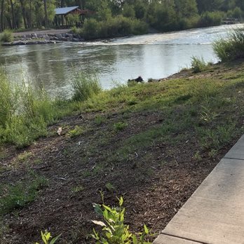 Woods & River Campground - River in front of sitea - RV Parks Near Me - Del Norte, Colorado Woods & River Campground - River in front of sitea - RV Parks Near Me - Del Norte, Colorado