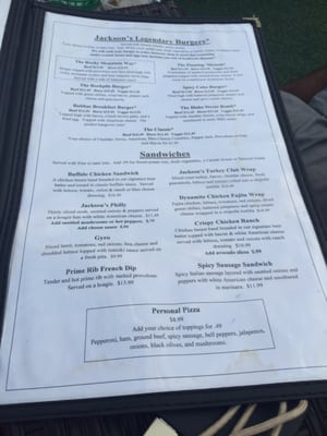 Menu photo 8 Jackson's Denver, CO